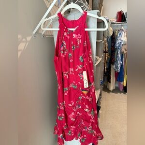 Eliza J Pink Floral Dress Size 8 Sleeveless Occasion NWT
